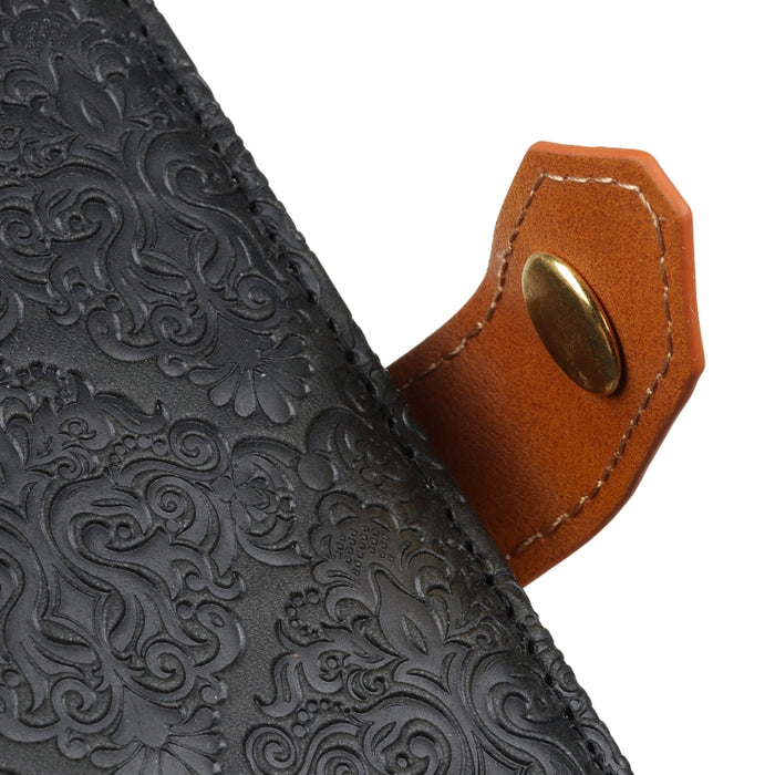 Estuche para teléfono de cuero en relieve floral europeo, For Xiaomi Redmi 10C/Redmi 10 India/Redmi 10 Power/Poco C40, For Xiaomi Redmi K40S/Redmi K40S Pro 5G/Xiaomi Poco F4 5G, For Xiaomi Redmi K50 / K50 Pro