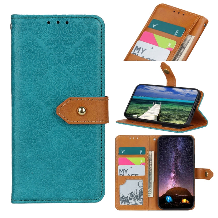 Estuche para teléfono de cuero en relieve floral europeo, For Xiaomi Redmi 10C/Redmi 10 India/Redmi 10 Power/Poco C40, For Xiaomi Redmi K40S/Redmi K40S Pro 5G/Xiaomi Poco F4 5G, For Xiaomi Redmi K50 / K50 Pro
