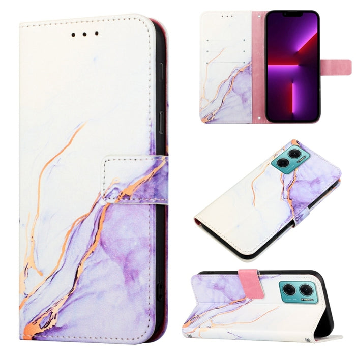 PT003 Estuche para teléfono de cuero con tapa y patrón de mármol, For Xiaomi Redmi 10 Prime+ 5G / Note 11E, For Xiaomi Redmi 10C 4G / Redmi 10 India, For Samsung Galaxy A03s 165.8mm, For OPPO Find X5, For OPPO Find X5 Pro, For OPPO Realme GT Neo3      ...
