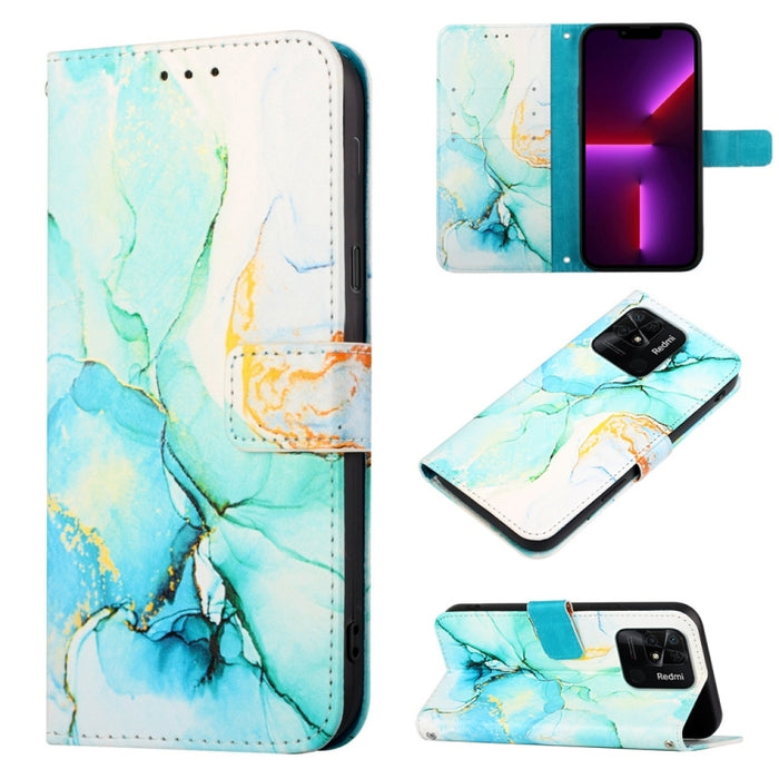 PT003 Estuche para teléfono de cuero con tapa y patrón de mármol, For Xiaomi Redmi 10 Prime+ 5G / Note 11E, For Xiaomi Redmi 10C 4G / Redmi 10 India, For Samsung Galaxy A03s 165.8mm, For OPPO Find X5, For OPPO Find X5 Pro, For OPPO Realme GT Neo3      ...