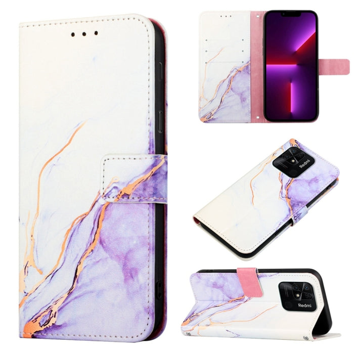 PT003 Estuche para teléfono de cuero con tapa y patrón de mármol, For Xiaomi Redmi 10 Prime+ 5G / Note 11E, For Xiaomi Redmi 10C 4G / Redmi 10 India, For Samsung Galaxy A03s 165.8mm, For OPPO Find X5, For OPPO Find X5 Pro, For OPPO Realme GT Neo3      ...
