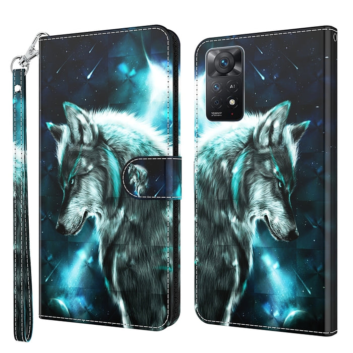Patrón de pintura 3D TPU + funda de teléfono de cuero PU, For Xiaomi Poco M4 Pro, For Xiaomi Poco X4 Pro 5G, For Xiaomi Redmi Note 10 Lite, For Xiaomi Redmi Note 11, For Xiaomi Redmi Note 11 Pro / 11 Pro+, For Xiaomi Redmi Note 8 2021, For Xiaomi Redmi...