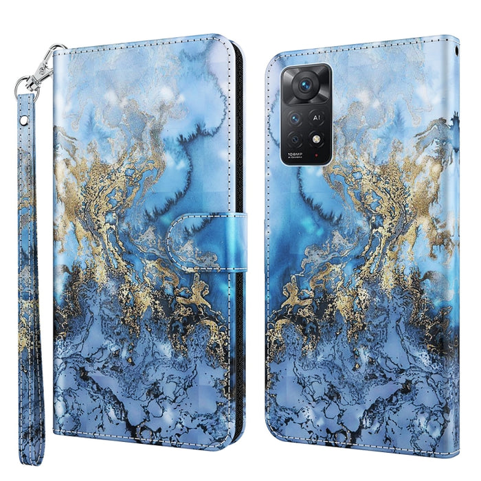Patrón de pintura 3D TPU + funda de teléfono de cuero PU, For Xiaomi Poco M4 Pro, For Xiaomi Poco X4 Pro 5G, For Xiaomi Redmi Note 10 Lite, For Xiaomi Redmi Note 11, For Xiaomi Redmi Note 11 Pro / 11 Pro+, For Xiaomi Redmi Note 8 2021, For Xiaomi Redmi...