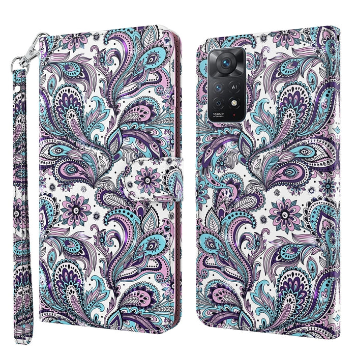Patrón de pintura 3D TPU + funda de teléfono de cuero PU, For Xiaomi Poco M4 Pro, For Xiaomi Poco X4 Pro 5G, For Xiaomi Redmi Note 10 Lite, For Xiaomi Redmi Note 11, For Xiaomi Redmi Note 11 Pro / 11 Pro+, For Xiaomi Redmi Note 8 2021, For Xiaomi Redmi...