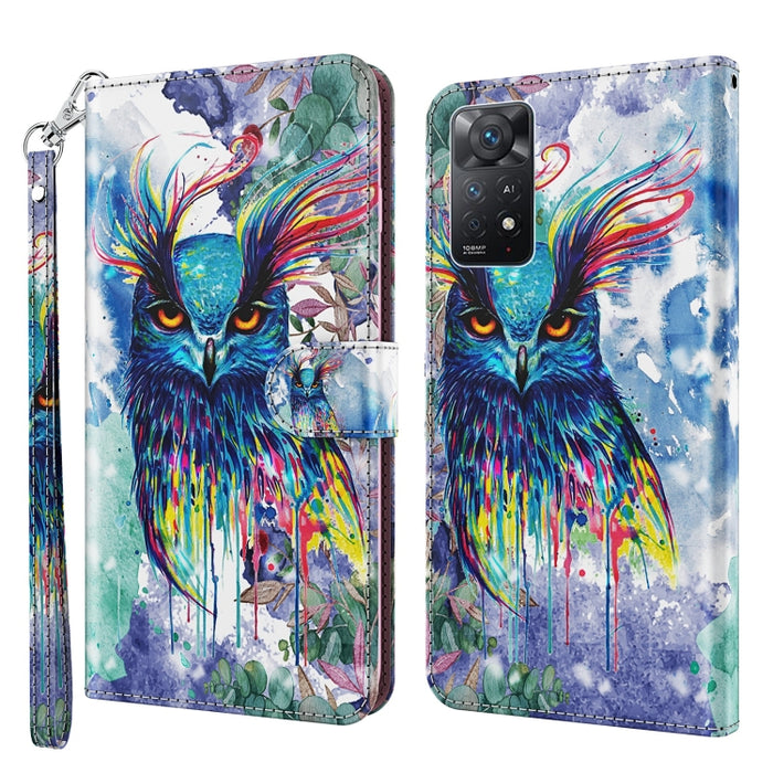 Patrón de pintura 3D TPU + funda de teléfono de cuero PU, For Xiaomi Poco M4 Pro, For Xiaomi Poco X4 Pro 5G, For Xiaomi Redmi Note 10 Lite, For Xiaomi Redmi Note 11, For Xiaomi Redmi Note 11 Pro / 11 Pro+, For Xiaomi Redmi Note 8 2021, For Xiaomi Redmi...