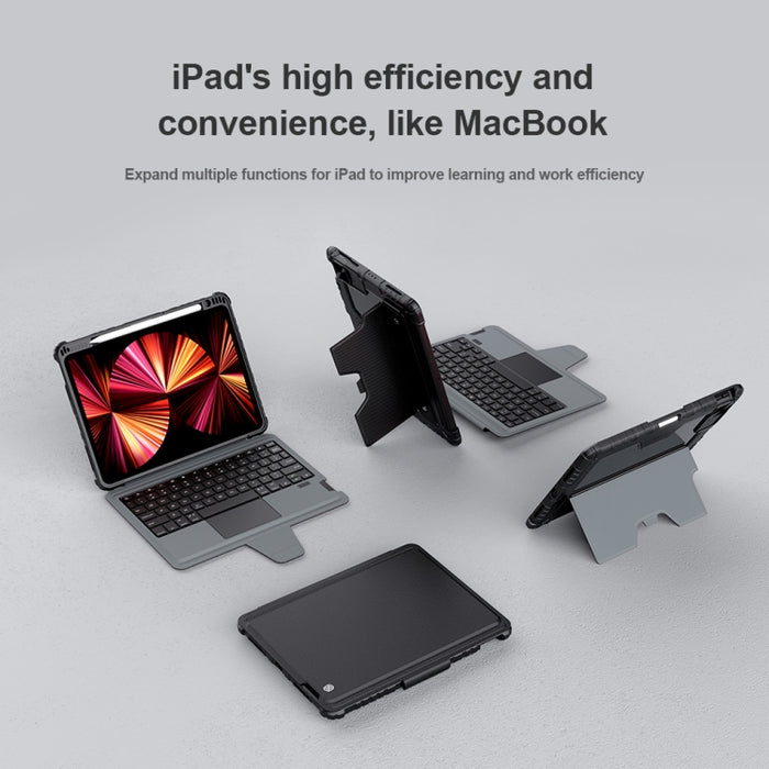 Funda protectora inteligente para tableta con teclado táctil Bluetooth NILLKIN