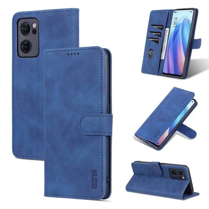 AZNS Skin Feel Calf Texture Flip Funda de cuero para teléfono, For Xiaomi Redmi K50 / K50 Pro, For OPPO Reno7 Global, For OPPO Reno7 SE 5G