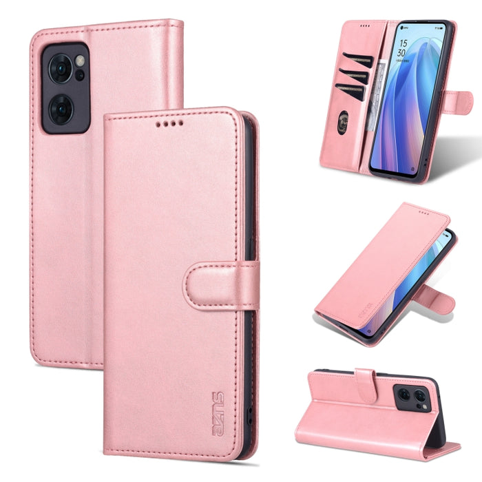 AZNS Skin Feel Calf Texture Flip Funda de cuero para teléfono, For Xiaomi Redmi K50 / K50 Pro, For OPPO Reno7 Global, For OPPO Reno7 SE 5G