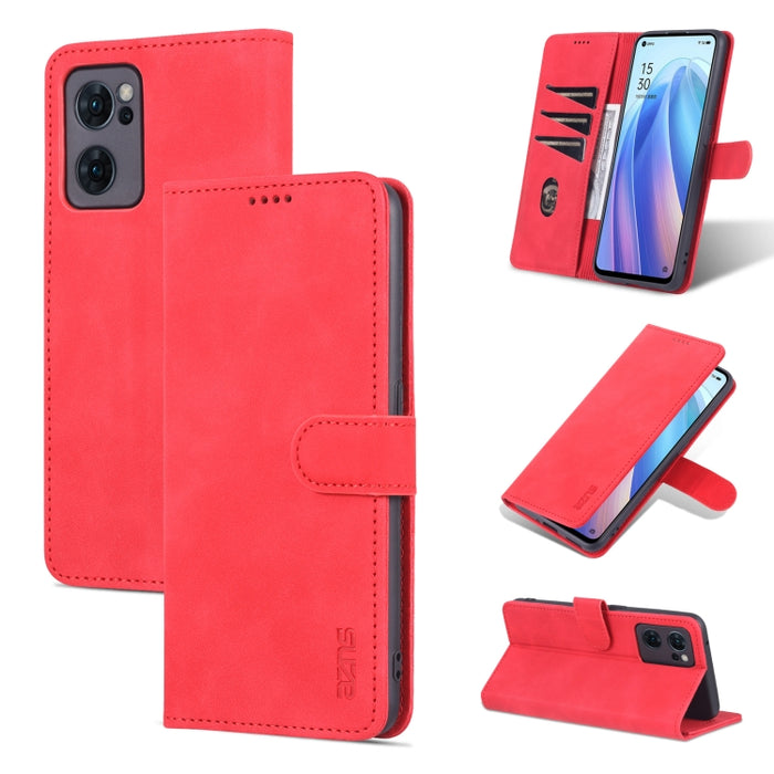AZNS Skin Feel Calf Texture Flip Funda de cuero para teléfono, For Xiaomi Redmi K50 / K50 Pro, For OPPO Reno7 Global, For OPPO Reno7 SE 5G