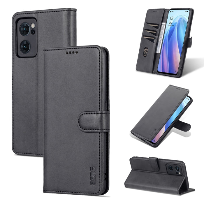 AZNS Skin Feel Calf Texture Flip Funda de cuero para teléfono, For Xiaomi Redmi K50 / K50 Pro, For OPPO Reno7 Global, For OPPO Reno7 SE 5G