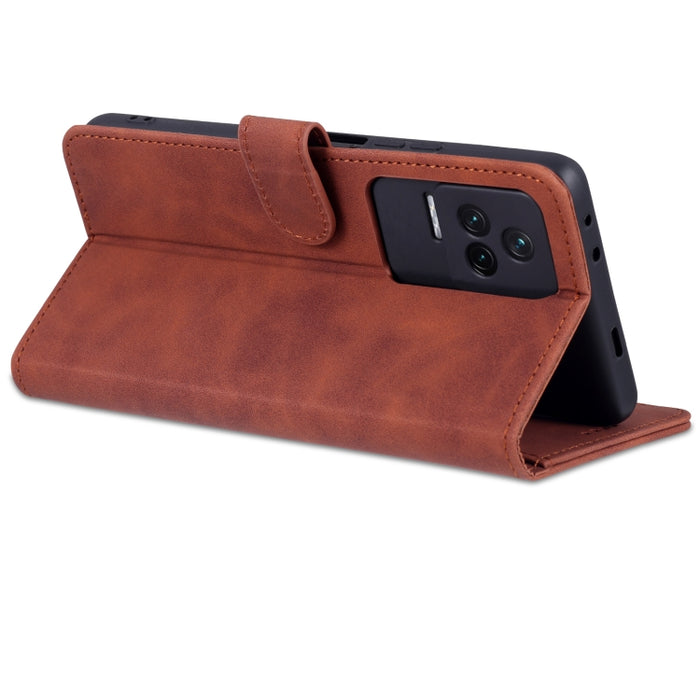 AZNS Skin Feel Calf Texture Flip Funda de cuero para teléfono, For Xiaomi Redmi K50 / K50 Pro, For OPPO Reno7 Global, For OPPO Reno7 SE 5G