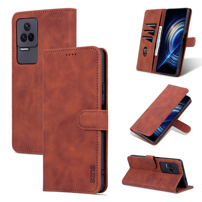 AZNS Skin Feel Calf Texture Flip Funda de cuero para teléfono, For Xiaomi Redmi K50 / K50 Pro, For OPPO Reno7 Global, For OPPO Reno7 SE 5G