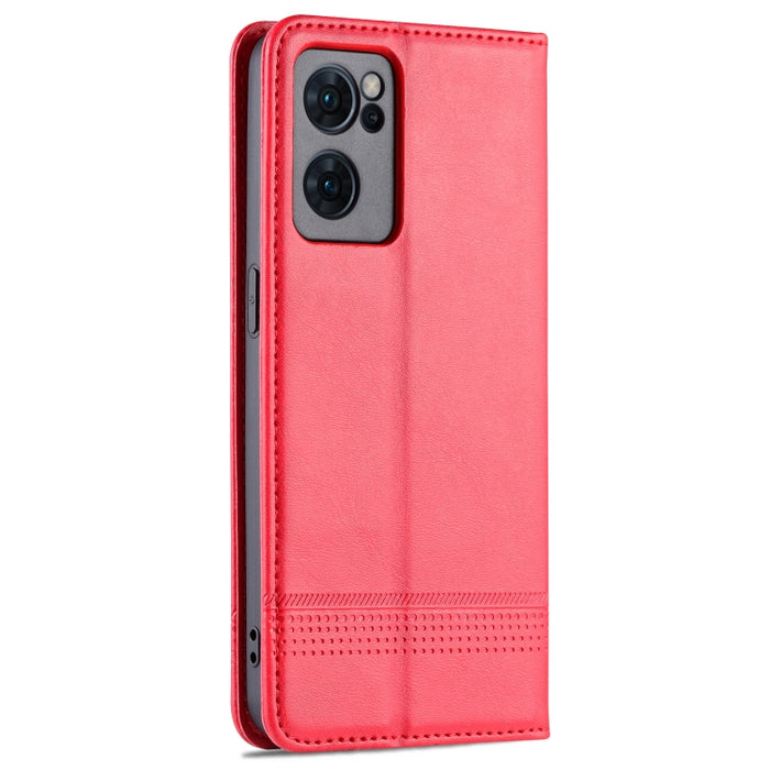 AZNS Funda de cuero con tapa magnética con textura de becerro para teléfono, For OPPO Reno7 Global, For Honor 60 SE, For Samsung Galaxy A73 5G, For Xiaomi 12 / 12X
