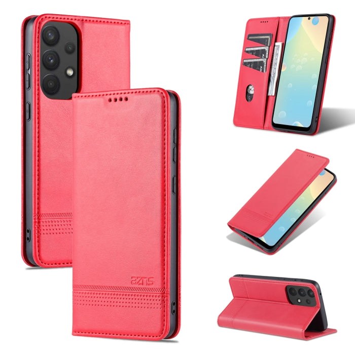 AZNS Funda de cuero con tapa magnética con textura de becerro para teléfono, For OPPO Reno7 Global, For Honor 60 SE, For Samsung Galaxy A73 5G, For Xiaomi 12 / 12X