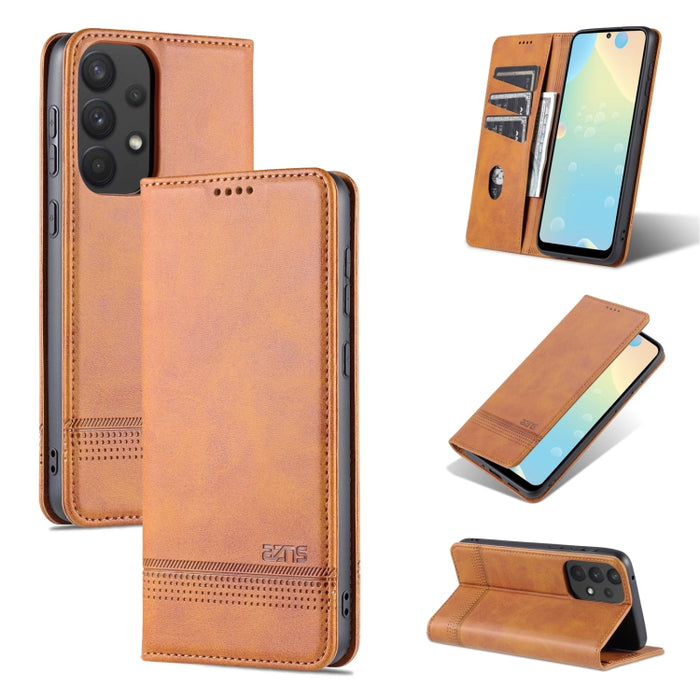 AZNS Funda de cuero con tapa magnética con textura de becerro para teléfono, For OPPO Reno7 Global, For Honor 60 SE, For Samsung Galaxy A73 5G, For Xiaomi 12 / 12X