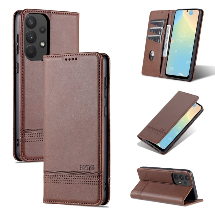 AZNS Funda de cuero con tapa magnética con textura de becerro para teléfono, For OPPO Reno7 Global, For Honor 60 SE, For Samsung Galaxy A73 5G, For Xiaomi 12 / 12X