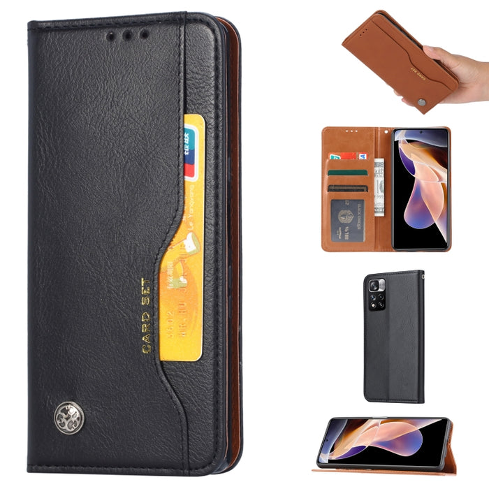 Estuche de cuero con tapa horizontal con textura de piel amasada, For Xiaomi Redmi Note 11 Pro 4G Global, For Xiaomi Redmi Note 11S / Note 11 4G Global
