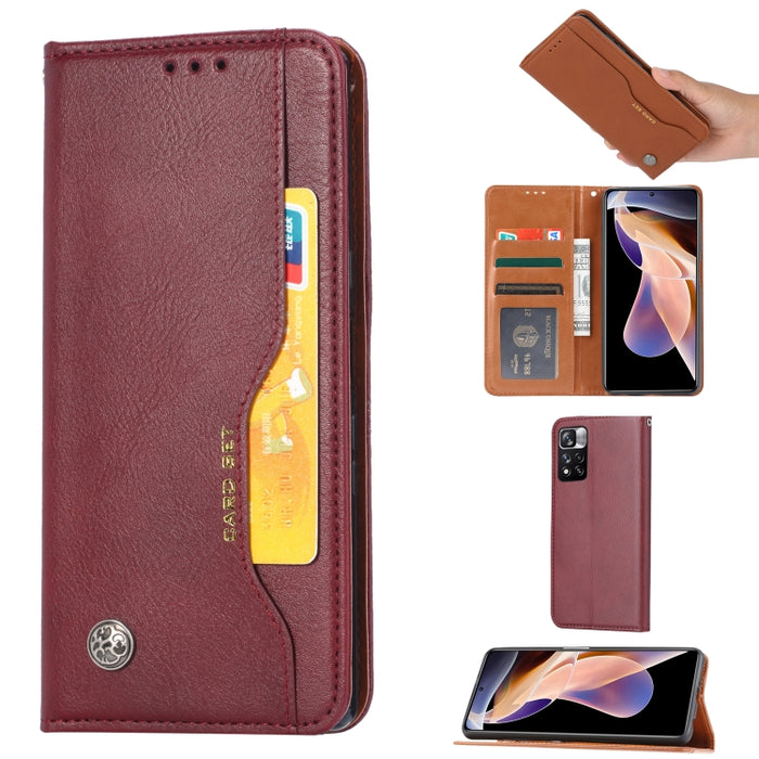 Estuche de cuero con tapa horizontal con textura de piel amasada, For Xiaomi Redmi Note 11 Pro 4G Global, For Xiaomi Redmi Note 11S / Note 11 4G Global