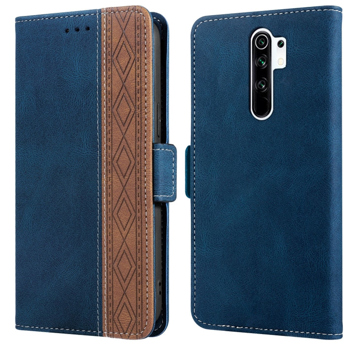 Estuche para teléfono de cuero RFID con costuras laterales magnéticas, For Xiaomi Redmi 9, For Xiaomi Redmi 9A, For Xiaomi Redmi 9C, For Xiaomi Redmi 9T, For Xiaomi Redmi Note 9 Pro 4G / 9S, For Xiaomi Redmi Note 9 / 10X, For Xiaomi Redmi Note 9T 5G   ...