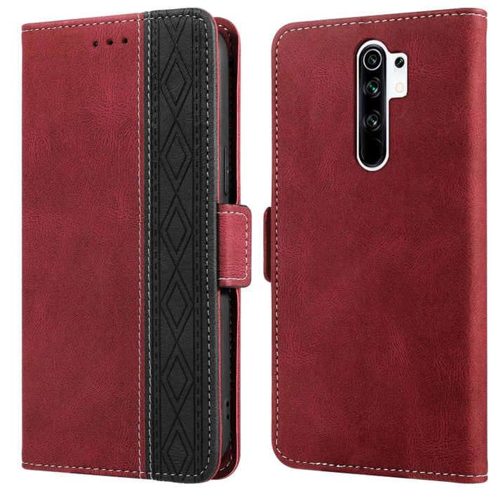 Estuche para teléfono de cuero RFID con costuras laterales magnéticas, For Xiaomi Redmi 9, For Xiaomi Redmi 9A, For Xiaomi Redmi 9C, For Xiaomi Redmi 9T, For Xiaomi Redmi Note 9 Pro 4G / 9S, For Xiaomi Redmi Note 9 / 10X, For Xiaomi Redmi Note 9T 5G   ...