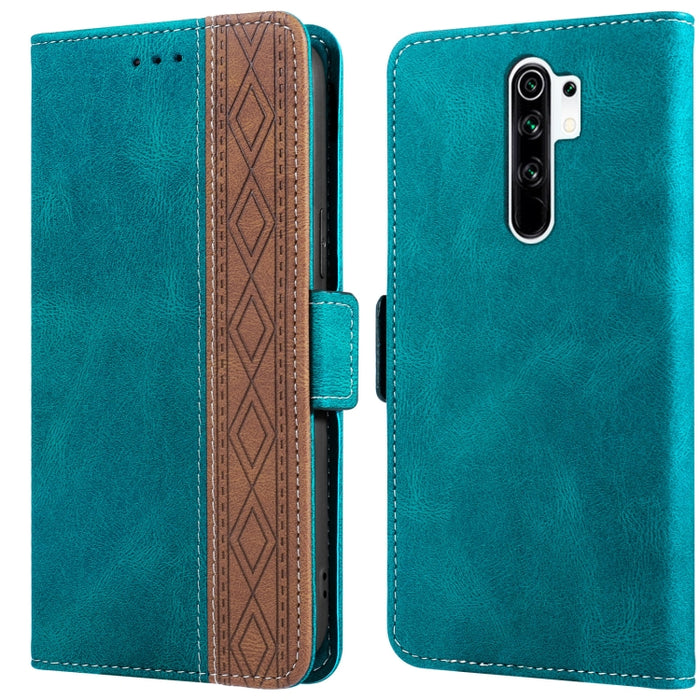 Estuche para teléfono de cuero RFID con costuras laterales magnéticas, For Xiaomi Redmi 9, For Xiaomi Redmi 9A, For Xiaomi Redmi 9C, For Xiaomi Redmi 9T, For Xiaomi Redmi Note 9 Pro 4G / 9S, For Xiaomi Redmi Note 9 / 10X, For Xiaomi Redmi Note 9T 5G   ...