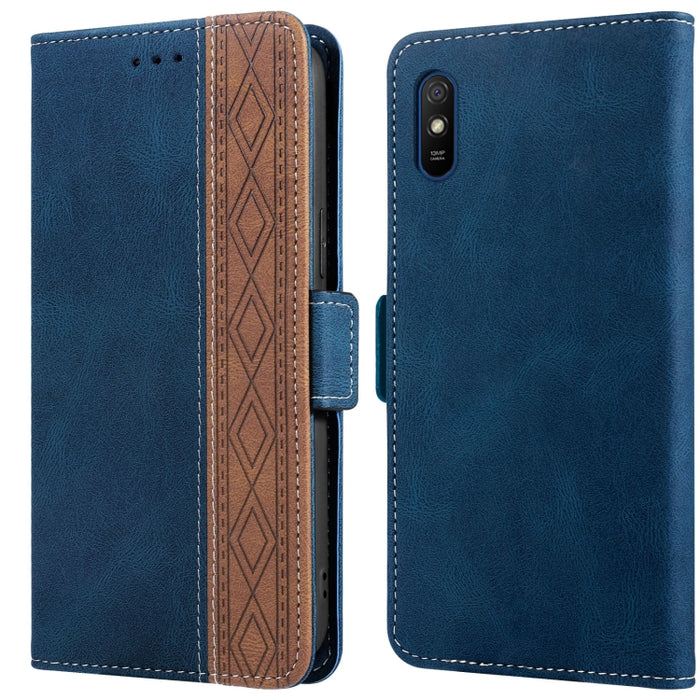 Estuche para teléfono de cuero RFID con costuras laterales magnéticas, For Xiaomi Redmi 9, For Xiaomi Redmi 9A, For Xiaomi Redmi 9C, For Xiaomi Redmi 9T, For Xiaomi Redmi Note 9 Pro 4G / 9S, For Xiaomi Redmi Note 9 / 10X, For Xiaomi Redmi Note 9T 5G   ...