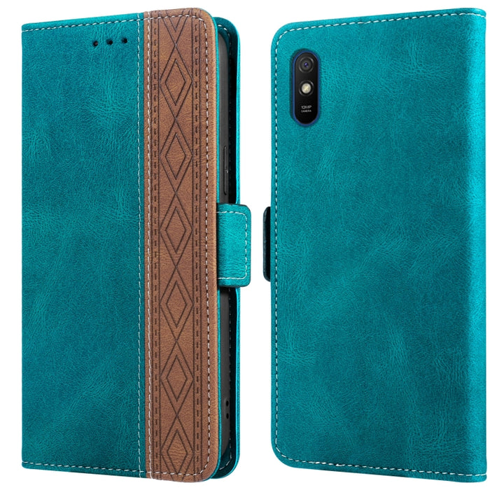 Estuche para teléfono de cuero RFID con costuras laterales magnéticas, For Xiaomi Redmi 9, For Xiaomi Redmi 9A, For Xiaomi Redmi 9C, For Xiaomi Redmi 9T, For Xiaomi Redmi Note 9 Pro 4G / 9S, For Xiaomi Redmi Note 9 / 10X, For Xiaomi Redmi Note 9T 5G   ...