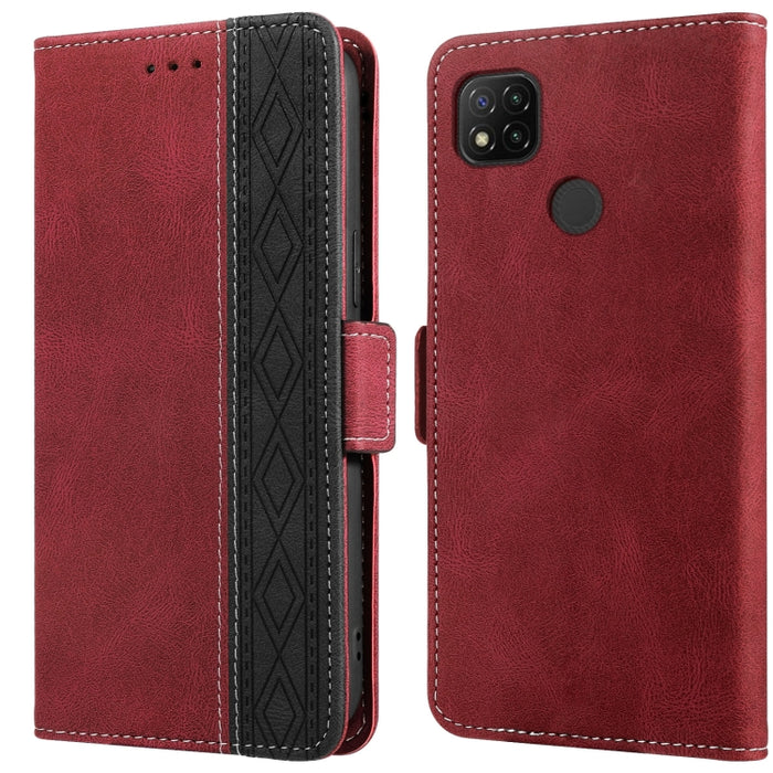 Estuche para teléfono de cuero RFID con costuras laterales magnéticas, For Xiaomi Redmi 9, For Xiaomi Redmi 9A, For Xiaomi Redmi 9C, For Xiaomi Redmi 9T, For Xiaomi Redmi Note 9 Pro 4G / 9S, For Xiaomi Redmi Note 9 / 10X, For Xiaomi Redmi Note 9T 5G   ...