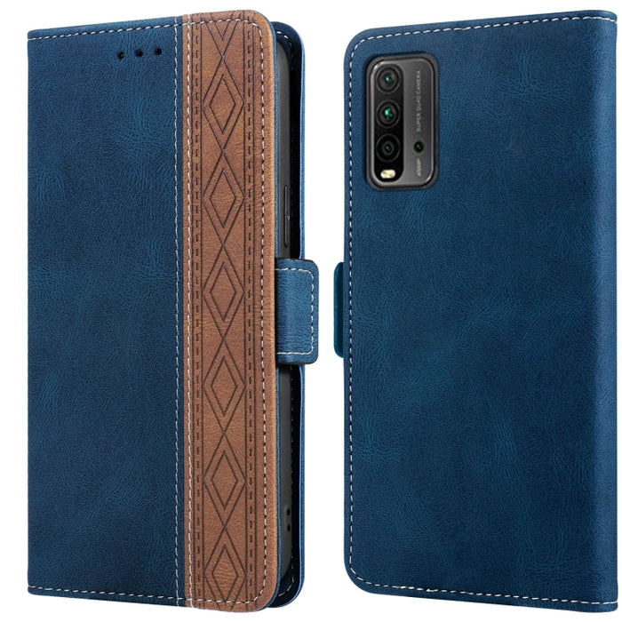 Estuche para teléfono de cuero RFID con costuras laterales magnéticas, For Xiaomi Redmi 9, For Xiaomi Redmi 9A, For Xiaomi Redmi 9C, For Xiaomi Redmi 9T, For Xiaomi Redmi Note 9 Pro 4G / 9S, For Xiaomi Redmi Note 9 / 10X, For Xiaomi Redmi Note 9T 5G   ...