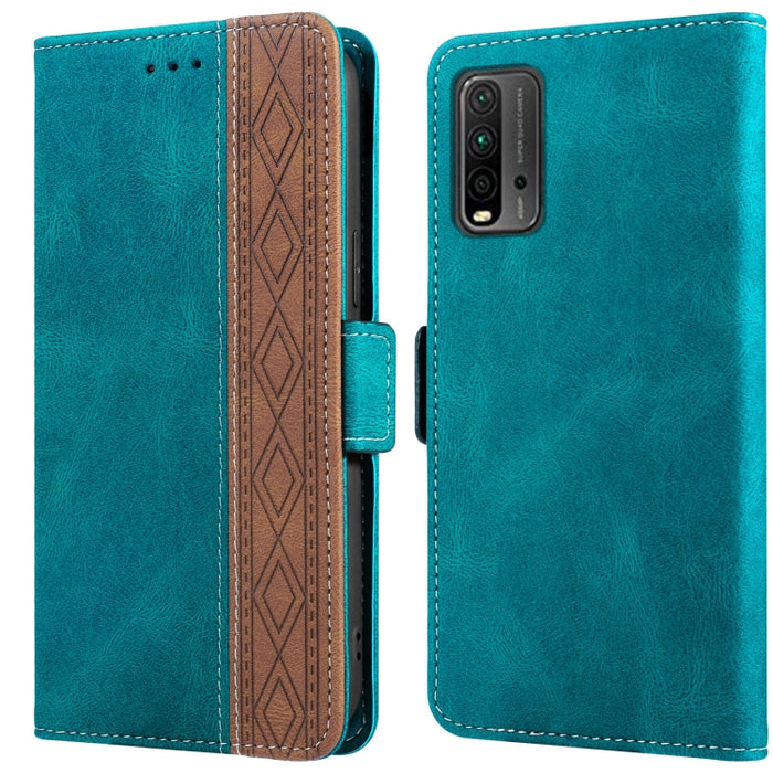 Estuche para teléfono de cuero RFID con costuras laterales magnéticas, For Xiaomi Redmi 9, For Xiaomi Redmi 9A, For Xiaomi Redmi 9C, For Xiaomi Redmi 9T, For Xiaomi Redmi Note 9 Pro 4G / 9S, For Xiaomi Redmi Note 9 / 10X, For Xiaomi Redmi Note 9T 5G   ...