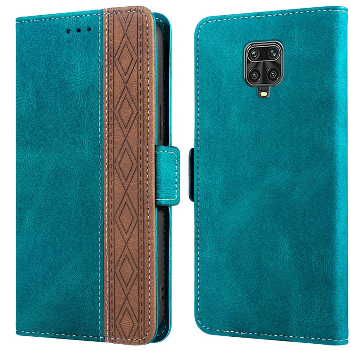 Estuche para teléfono de cuero RFID con costuras laterales magnéticas, For Xiaomi Redmi 9, For Xiaomi Redmi 9A, For Xiaomi Redmi 9C, For Xiaomi Redmi 9T, For Xiaomi Redmi Note 9 Pro 4G / 9S, For Xiaomi Redmi Note 9 / 10X, For Xiaomi Redmi Note 9T 5G   ...