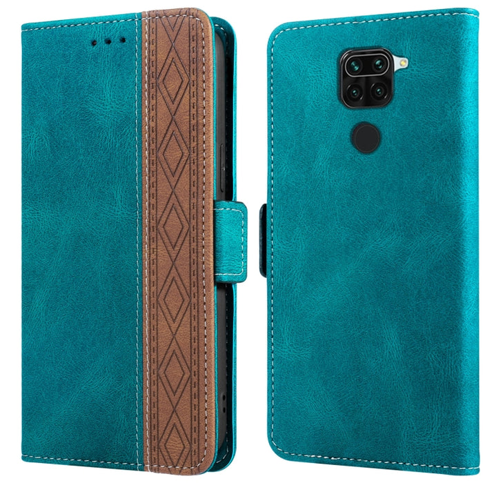 Estuche para teléfono de cuero RFID con costuras laterales magnéticas, For Xiaomi Redmi 9, For Xiaomi Redmi 9A, For Xiaomi Redmi 9C, For Xiaomi Redmi 9T, For Xiaomi Redmi Note 9 Pro 4G / 9S, For Xiaomi Redmi Note 9 / 10X, For Xiaomi Redmi Note 9T 5G   ...