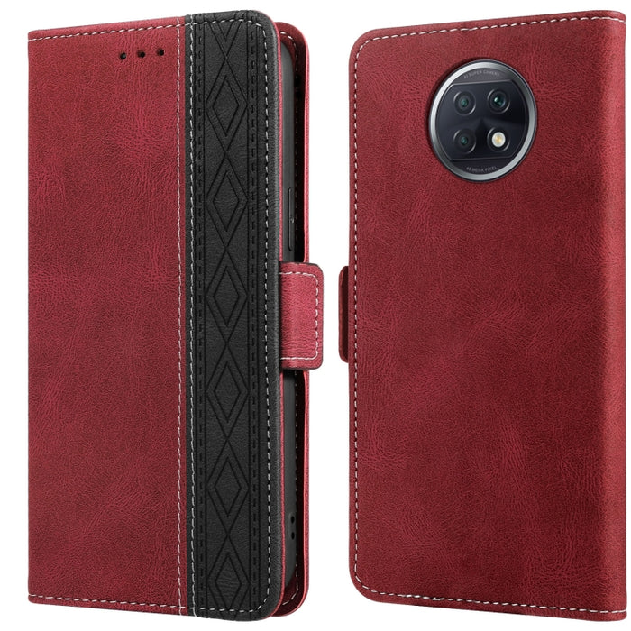 Estuche para teléfono de cuero RFID con costuras laterales magnéticas, For Xiaomi Redmi 9, For Xiaomi Redmi 9A, For Xiaomi Redmi 9C, For Xiaomi Redmi 9T, For Xiaomi Redmi Note 9 Pro 4G / 9S, For Xiaomi Redmi Note 9 / 10X, For Xiaomi Redmi Note 9T 5G   ...