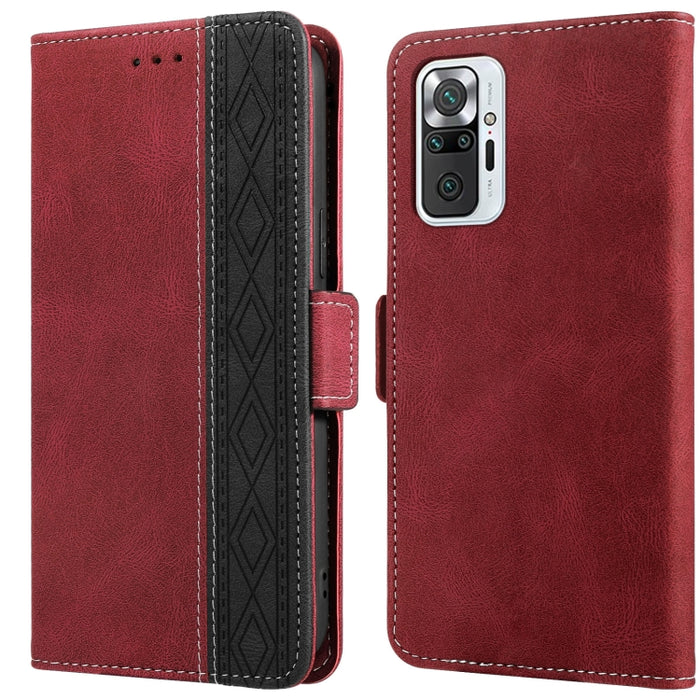 Estuche para teléfono de cuero RFID con costuras laterales magnéticas, For Xiaomi Redmi 9, For Xiaomi Redmi 9A, For Xiaomi Redmi 9C, For Xiaomi Redmi 9T, For Xiaomi Redmi Note 9 Pro 4G / 9S, For Xiaomi Redmi Note 9 / 10X, For Xiaomi Redmi Note 9T 5G   ...