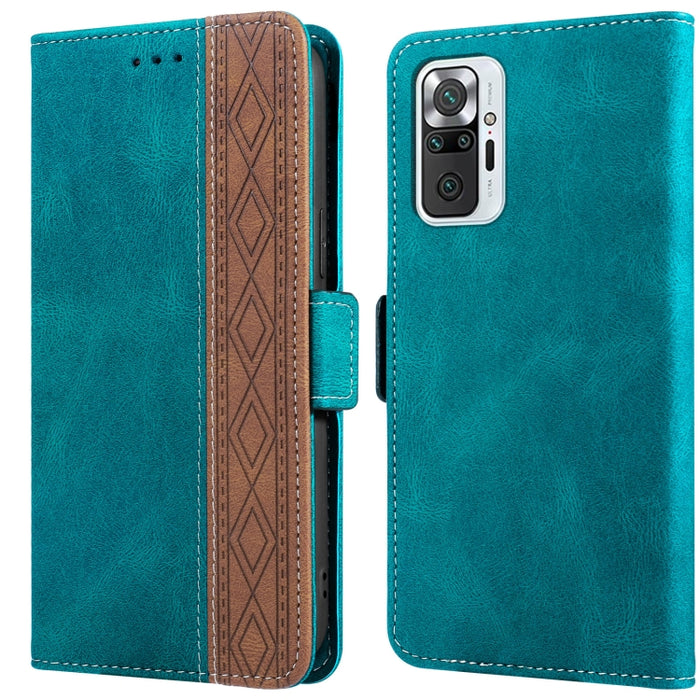 Estuche para teléfono de cuero RFID con costuras laterales magnéticas, For Xiaomi Redmi 9, For Xiaomi Redmi 9A, For Xiaomi Redmi 9C, For Xiaomi Redmi 9T, For Xiaomi Redmi Note 9 Pro 4G / 9S, For Xiaomi Redmi Note 9 / 10X, For Xiaomi Redmi Note 9T 5G   ...