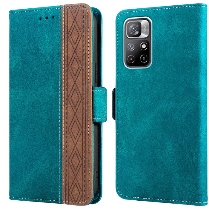 Estuche para teléfono de cuero RFID con costuras laterales magnéticas, For Xiaomi Redmi 9, For Xiaomi Redmi 9A, For Xiaomi Redmi 9C, For Xiaomi Redmi 9T, For Xiaomi Redmi Note 9 Pro 4G / 9S, For Xiaomi Redmi Note 9 / 10X, For Xiaomi Redmi Note 9T 5G   ...