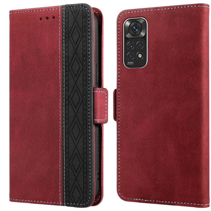 Estuche para teléfono de cuero RFID con costuras laterales magnéticas, For Xiaomi Redmi 9, For Xiaomi Redmi 9A, For Xiaomi Redmi 9C, For Xiaomi Redmi 9T, For Xiaomi Redmi Note 9 Pro 4G / 9S, For Xiaomi Redmi Note 9 / 10X, For Xiaomi Redmi Note 9T 5G   ...
