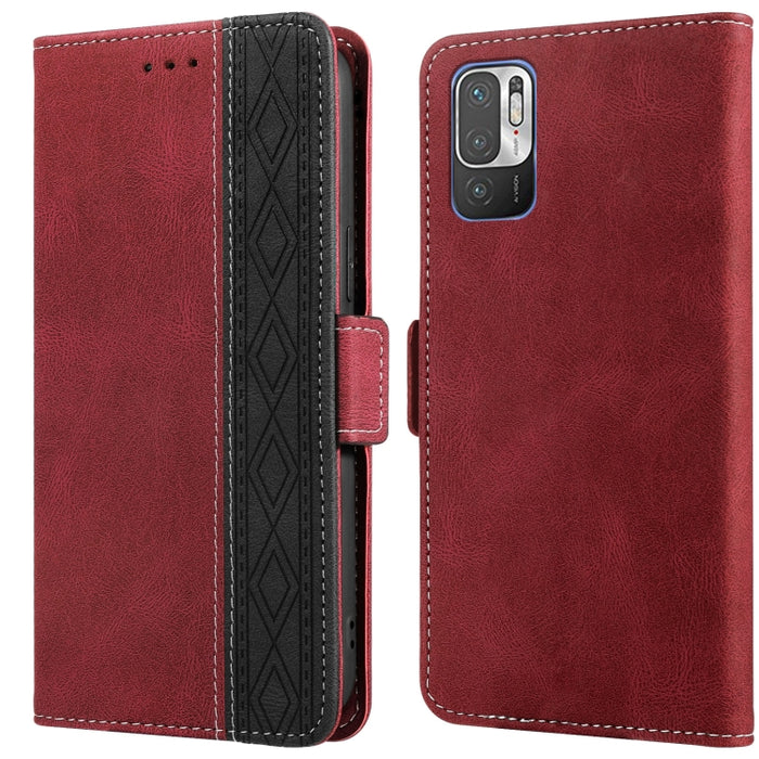 Estuche para teléfono de cuero RFID con costuras laterales magnéticas, For Xiaomi Redmi 9, For Xiaomi Redmi 9A, For Xiaomi Redmi 9C, For Xiaomi Redmi 9T, For Xiaomi Redmi Note 9 Pro 4G / 9S, For Xiaomi Redmi Note 9 / 10X, For Xiaomi Redmi Note 9T 5G   ...