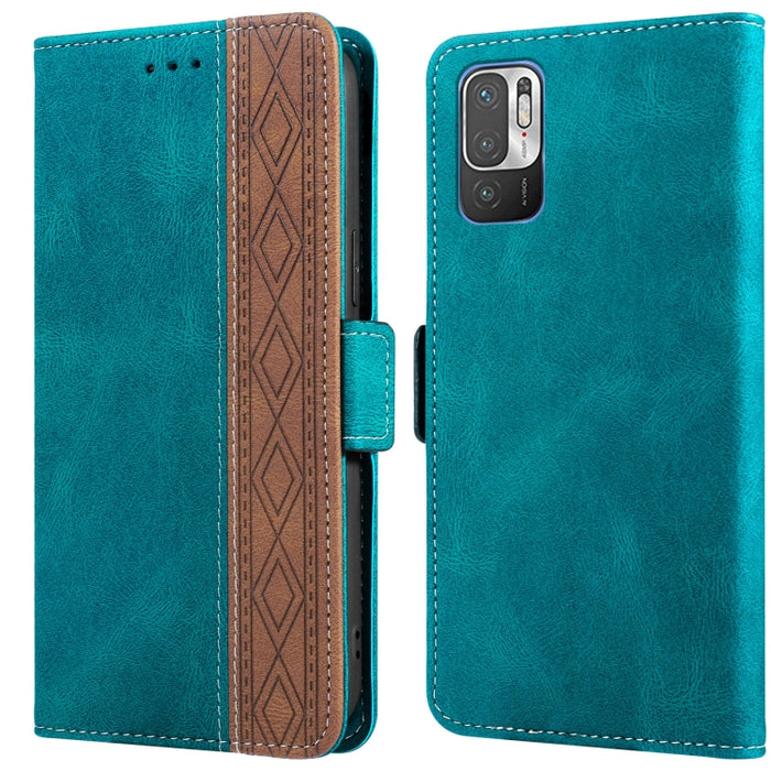 Estuche para teléfono de cuero RFID con costuras laterales magnéticas, For Xiaomi Redmi 9, For Xiaomi Redmi 9A, For Xiaomi Redmi 9C, For Xiaomi Redmi 9T, For Xiaomi Redmi Note 9 Pro 4G / 9S, For Xiaomi Redmi Note 9 / 10X, For Xiaomi Redmi Note 9T 5G   ...