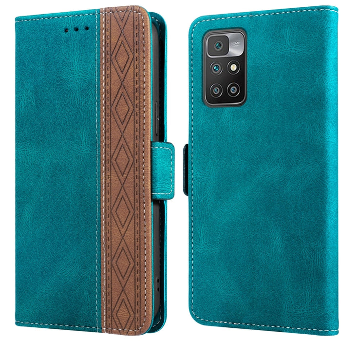 Estuche para teléfono de cuero RFID con costuras laterales magnéticas, For Xiaomi Redmi 9, For Xiaomi Redmi 9A, For Xiaomi Redmi 9C, For Xiaomi Redmi 9T, For Xiaomi Redmi Note 9 Pro 4G / 9S, For Xiaomi Redmi Note 9 / 10X, For Xiaomi Redmi Note 9T 5G   ...