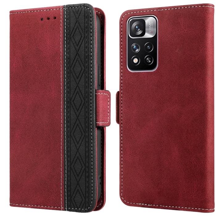 Estuche para teléfono de cuero RFID con costuras laterales magnéticas, For Xiaomi Redmi 9, For Xiaomi Redmi 9A, For Xiaomi Redmi 9C, For Xiaomi Redmi 9T, For Xiaomi Redmi Note 9 Pro 4G / 9S, For Xiaomi Redmi Note 9 / 10X, For Xiaomi Redmi Note 9T 5G   ...