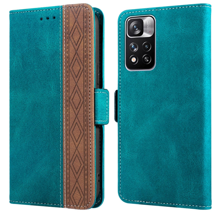 Estuche para teléfono de cuero RFID con costuras laterales magnéticas, For Xiaomi Redmi 9, For Xiaomi Redmi 9A, For Xiaomi Redmi 9C, For Xiaomi Redmi 9T, For Xiaomi Redmi Note 9 Pro 4G / 9S, For Xiaomi Redmi Note 9 / 10X, For Xiaomi Redmi Note 9T 5G   ...