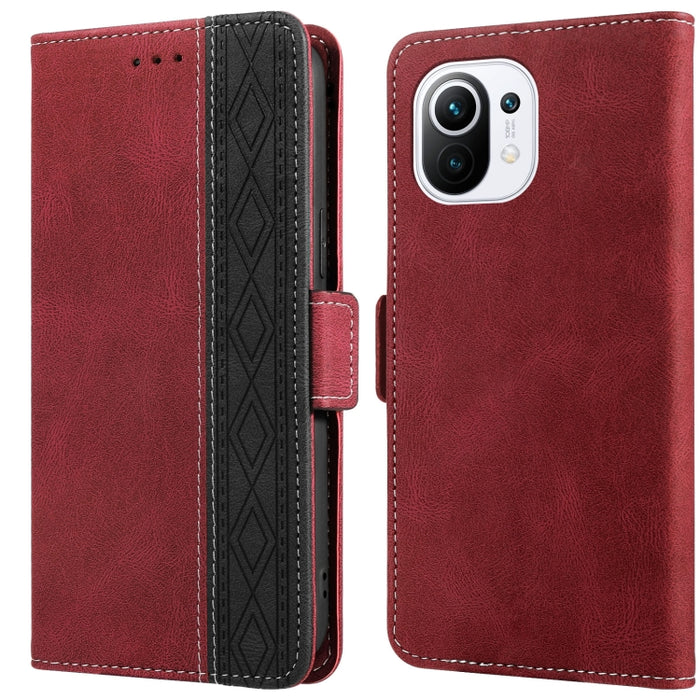 Estuche para teléfono de cuero RFID con costuras laterales magnéticas, For Xiaomi Redmi 9, For Xiaomi Redmi 9A, For Xiaomi Redmi 9C, For Xiaomi Redmi 9T, For Xiaomi Redmi Note 9 Pro 4G / 9S, For Xiaomi Redmi Note 9 / 10X, For Xiaomi Redmi Note 9T 5G   ...