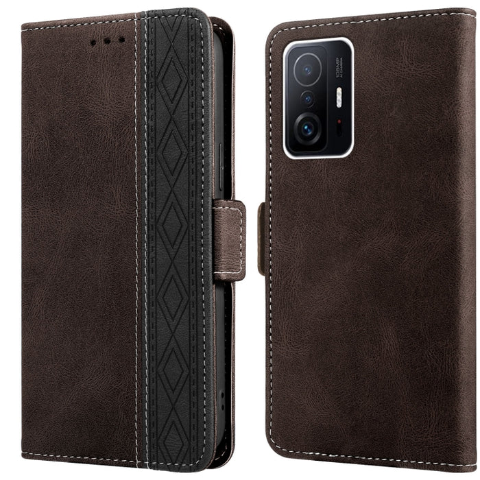 Estuche para teléfono de cuero RFID con costuras laterales magnéticas, For Xiaomi Redmi 9, For Xiaomi Redmi 9A, For Xiaomi Redmi 9C, For Xiaomi Redmi 9T, For Xiaomi Redmi Note 9 Pro 4G / 9S, For Xiaomi Redmi Note 9 / 10X, For Xiaomi Redmi Note 9T 5G   ...
