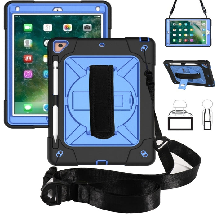 Estuche combinado de silicona + PC de color en contraste con soporte, For iPad 9.7, For iPad 10.2