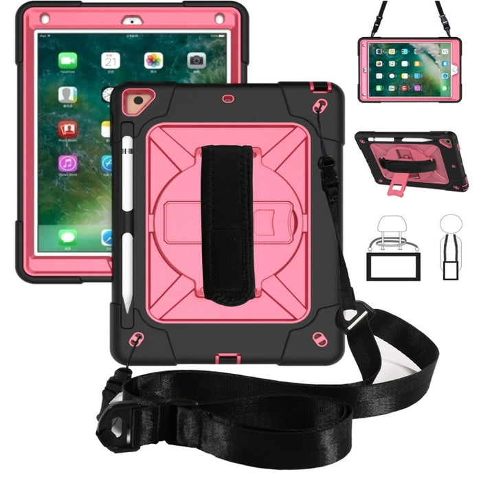 Estuche combinado de silicona + PC de color en contraste con soporte, For iPad 9.7, For iPad 10.2