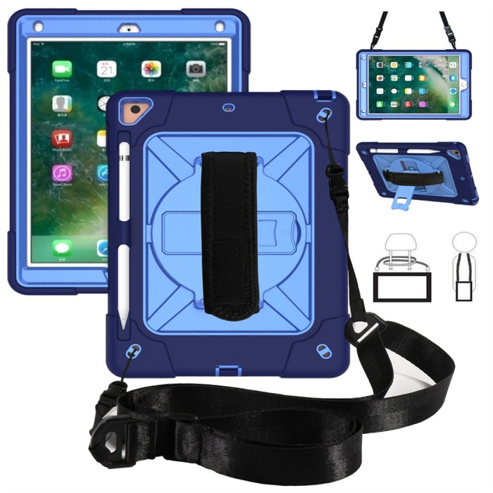 Estuche combinado de silicona + PC de color en contraste con soporte, For iPad 9.7, For iPad 10.2