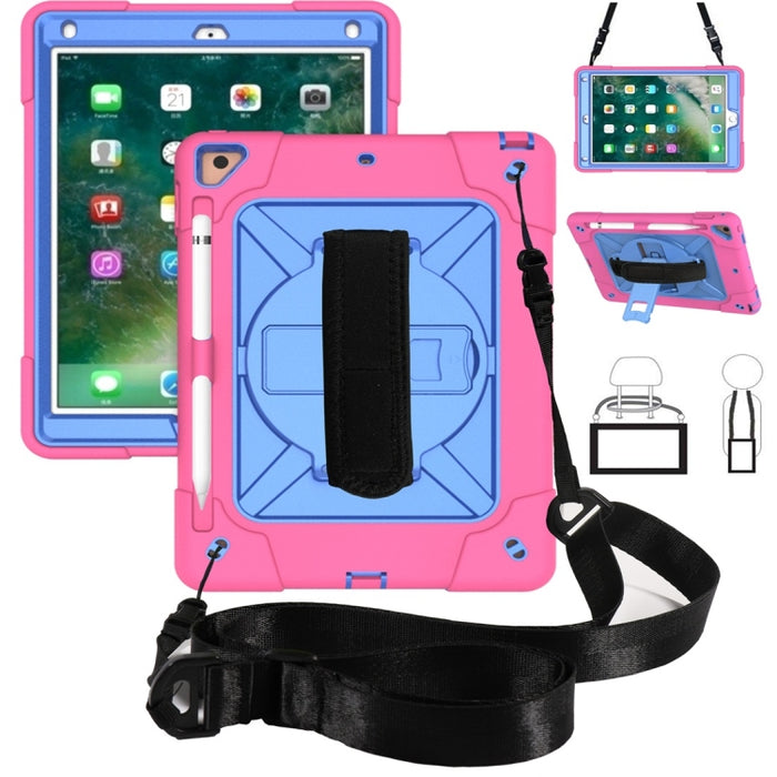 Estuche combinado de silicona + PC de color en contraste con soporte, For iPad 9.7, For iPad 10.2