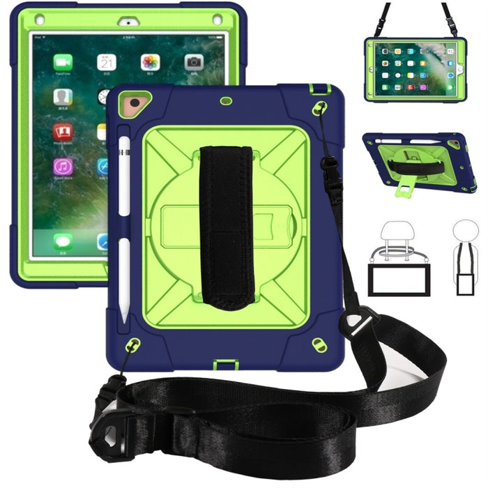 Estuche combinado de silicona + PC de color en contraste con soporte, For iPad 9.7, For iPad 10.2