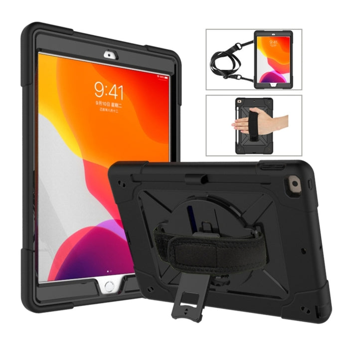 Estuche combinado de silicona + PC de color en contraste con soporte, For iPad 9.7, For iPad 10.2